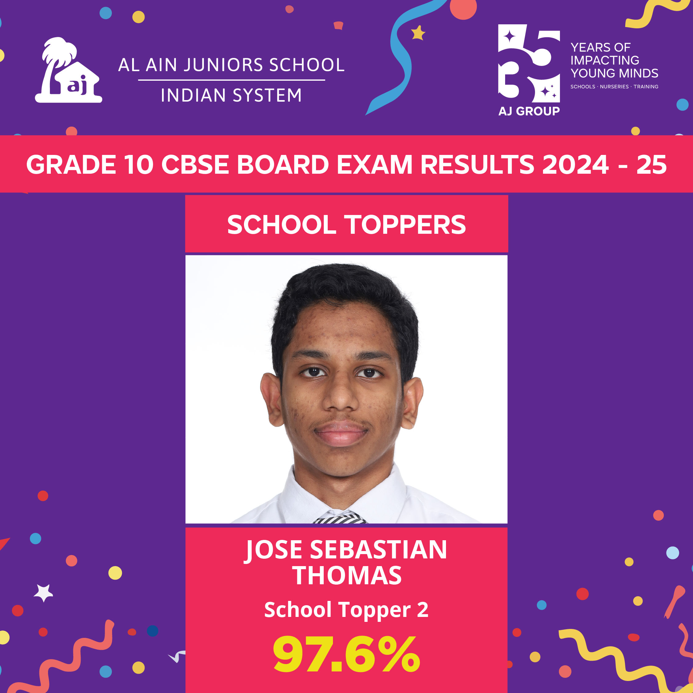 AJS CBSE Results 2025 07