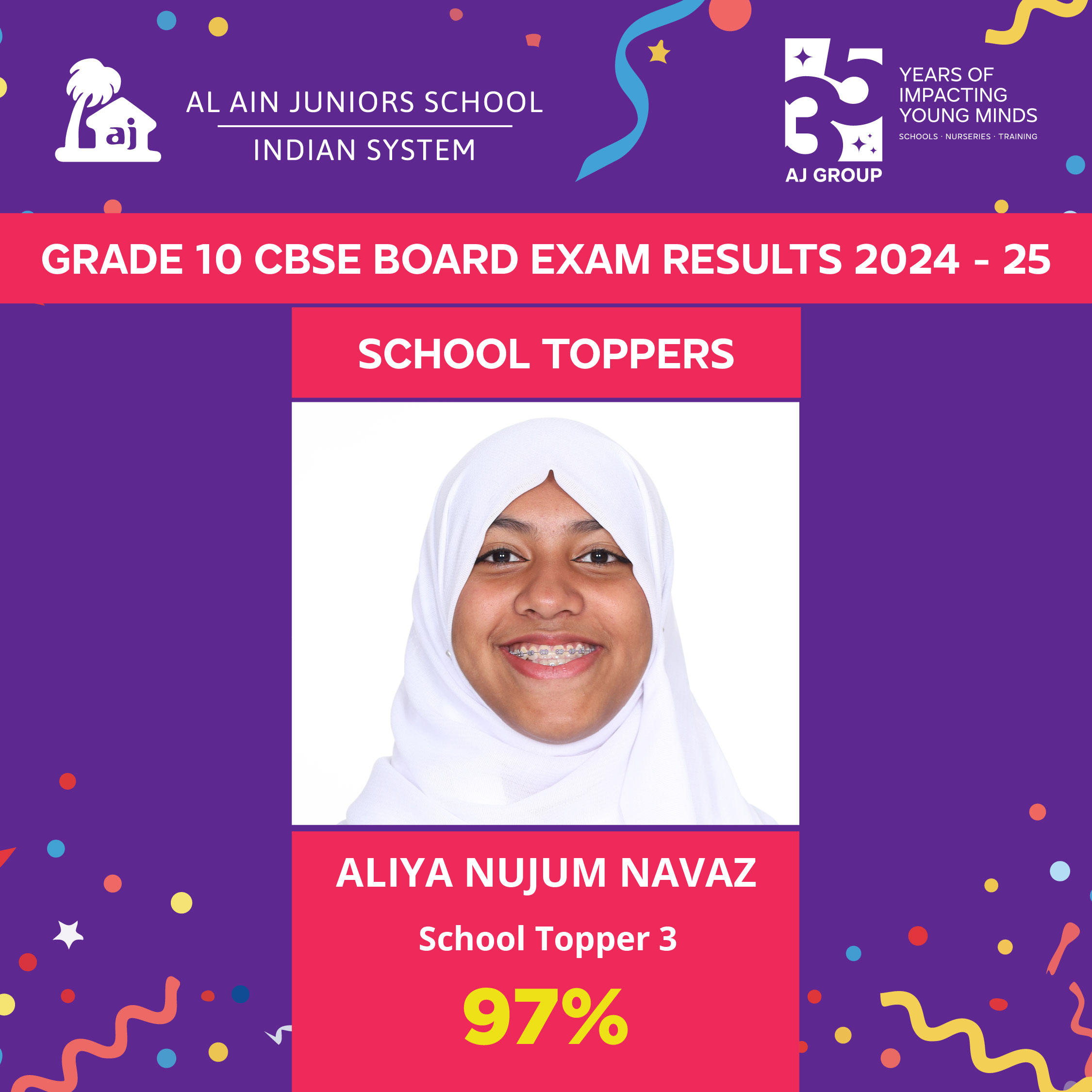 AJS CBSE Results 2025 08