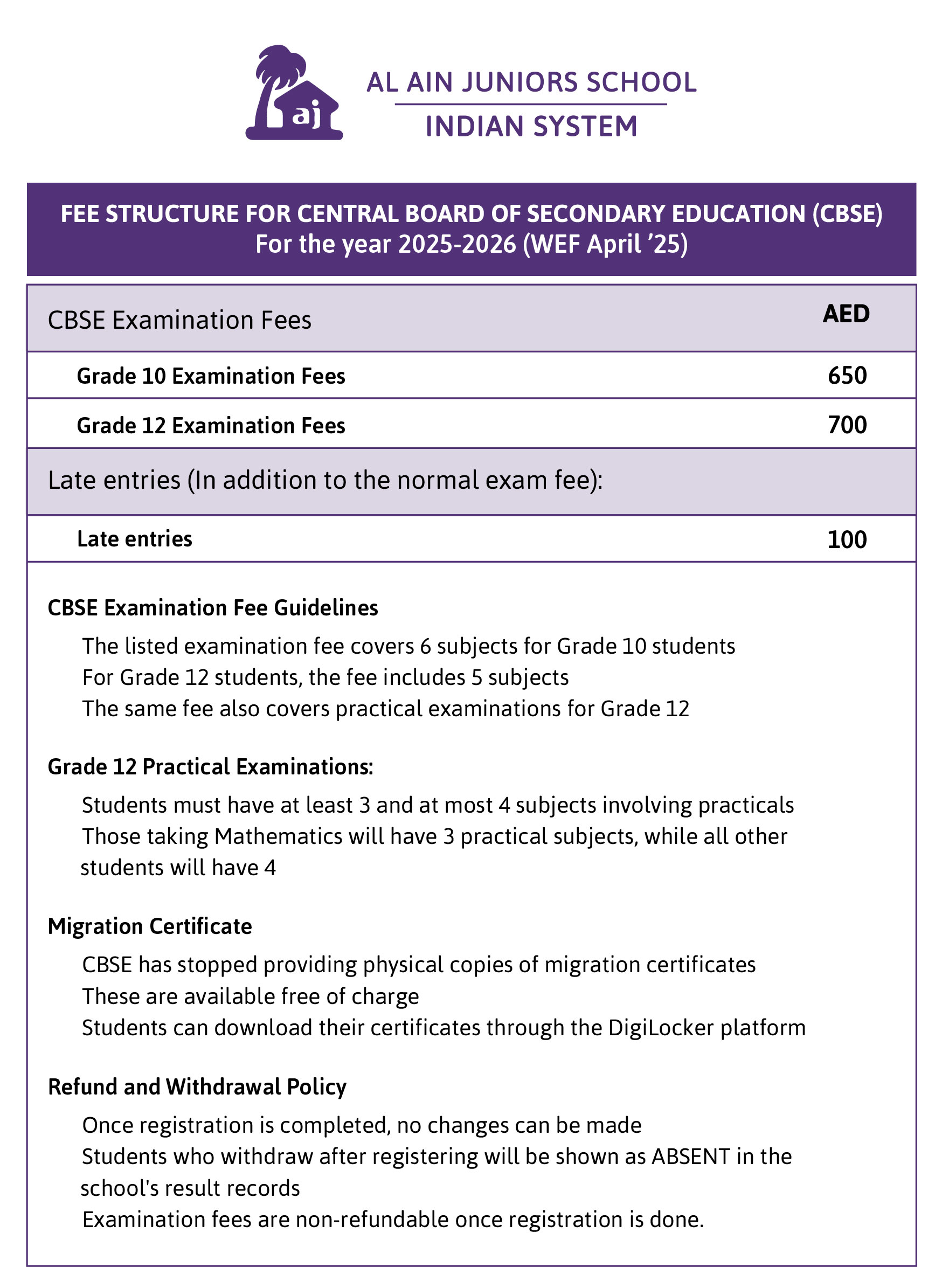 CBSE Examination Fees 2025 26 02