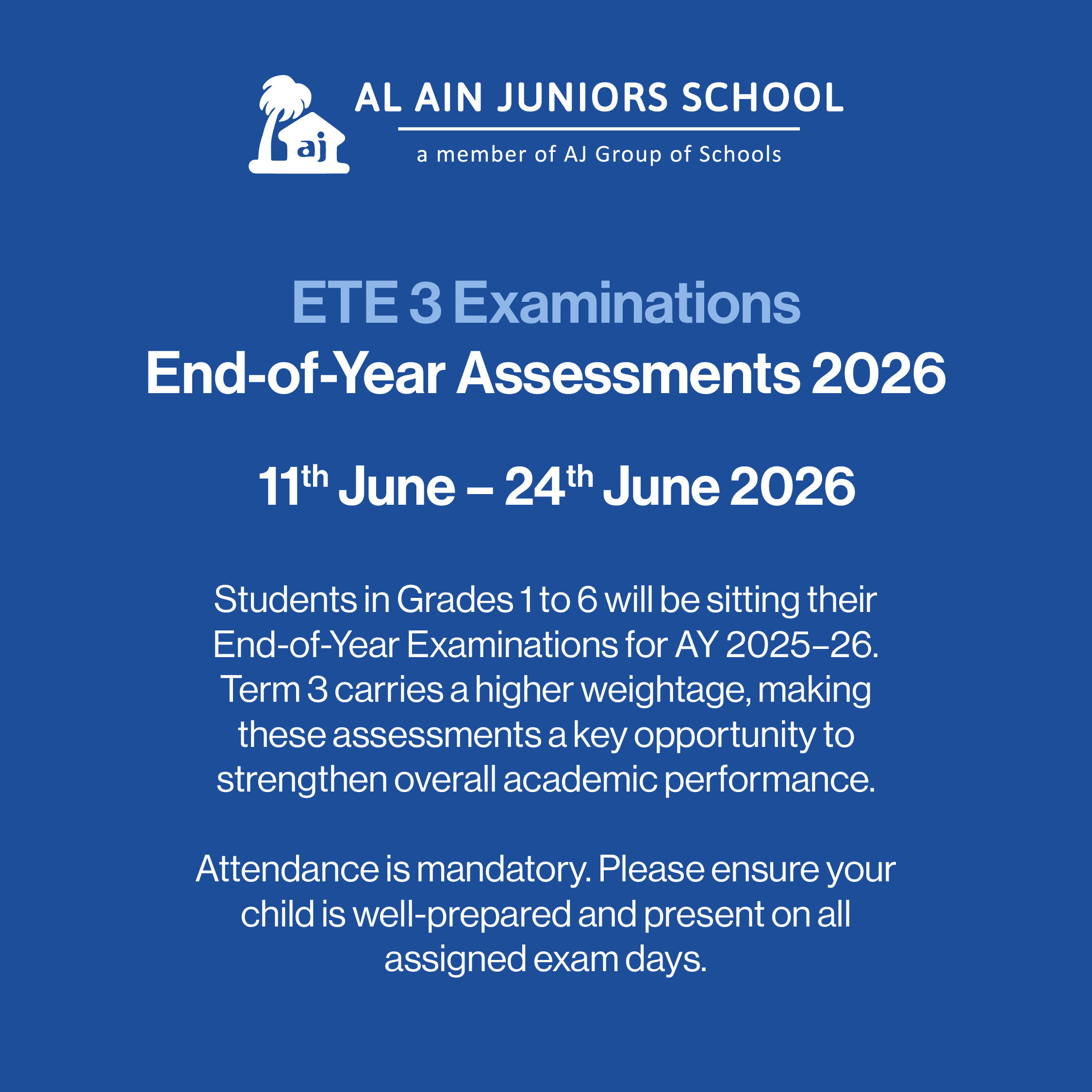 Pop up ETE Exams